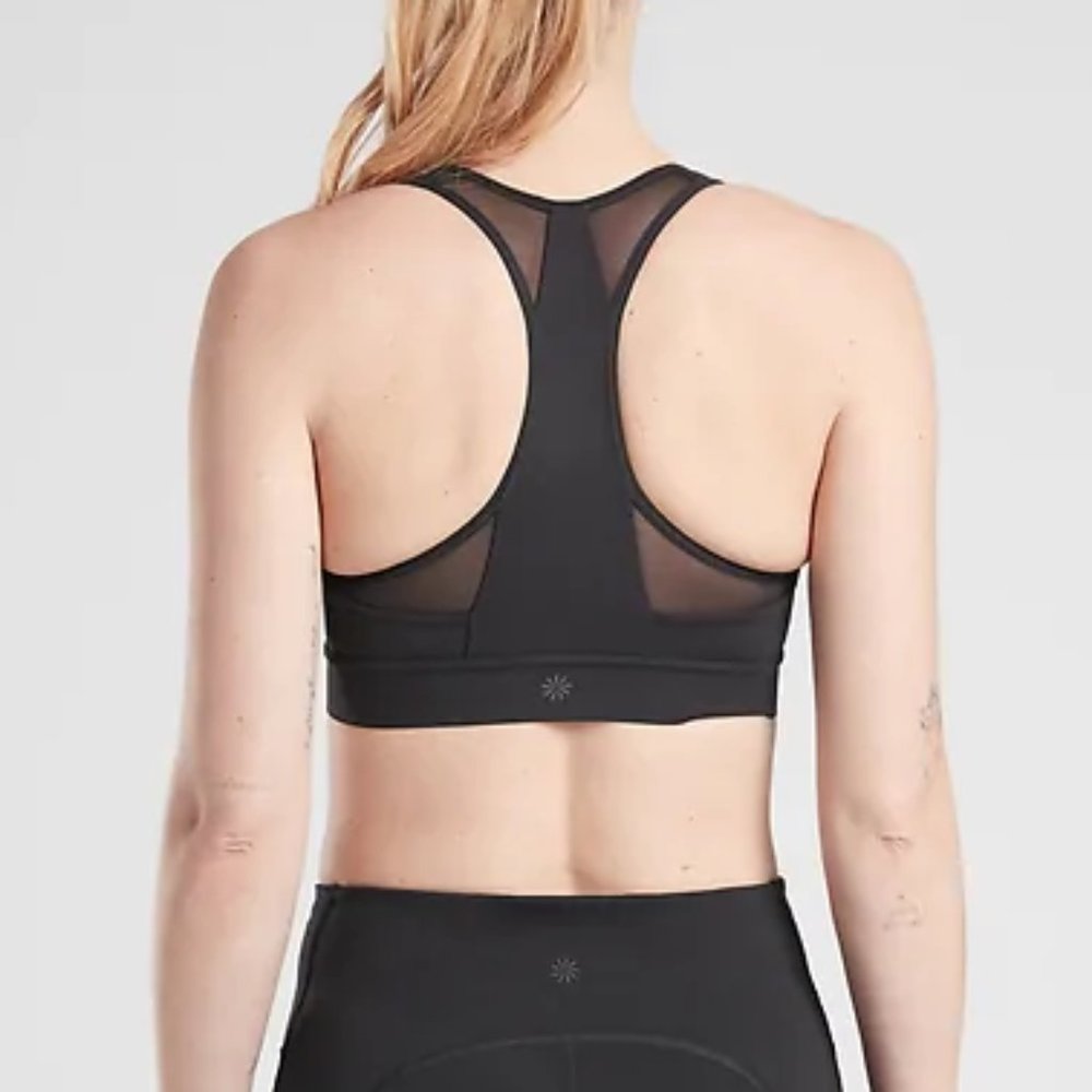 NWOT Athleta Black Hustle Sports Bra